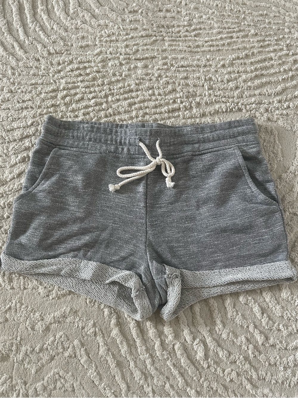 Forever 21 Gray Knit Drawstring Athletic Shorts